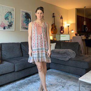 BCBG MaxAzria Floral Trapeze Dress